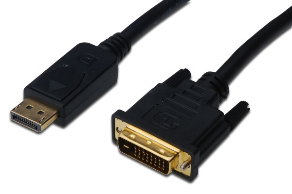ASSMANN - DisplayPort-Kabel - DisplayPort (M) zu DVI-D (M) - 2 m - Schwarz