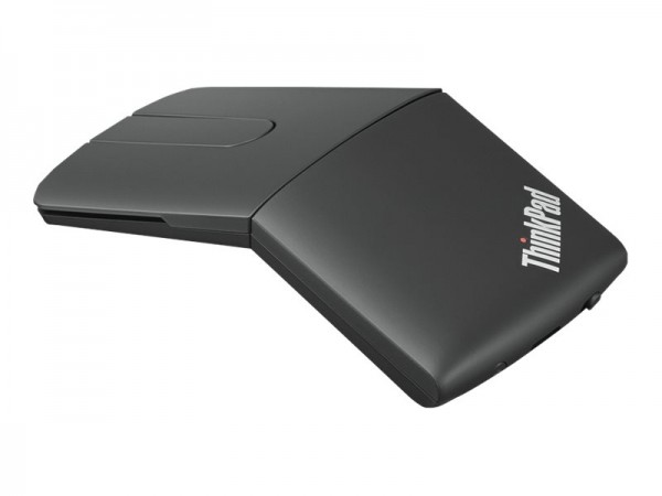 Lenovo ThinkPad X1 Presenter Mouse - Maus - rechts- und linkshändig - Laser - 3 Tasten - kabellos - 2.4 GHz, Bluetooth 5.0 - kabelloser Empfänger (USB) - Schwarz