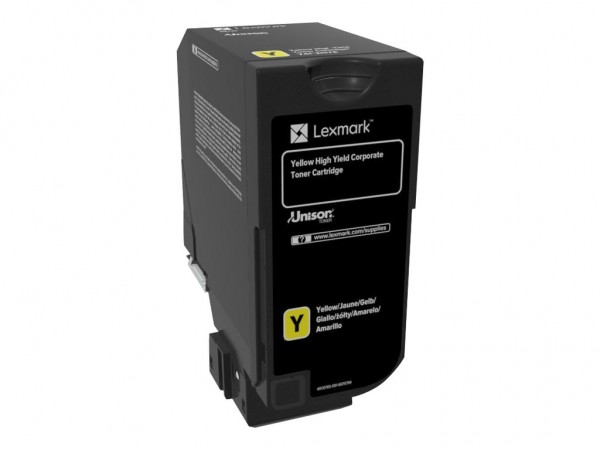 Lexmark Toner 74C2HYE Gelb 12.000 Seiten 1 Stück