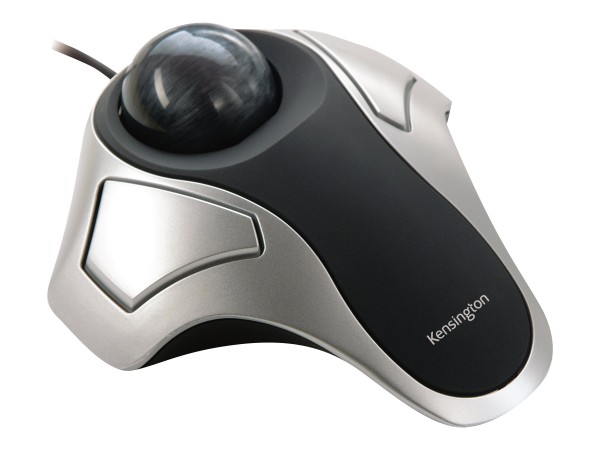 Kensington Orbit Optical Trackball - Trackball - rechts- und linkshändig - optisch - 2 Tasten - kabelgebunden - USB - Silber