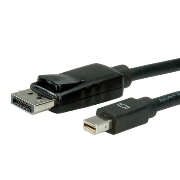 Roline - DisplayPort-Kabel - DisplayPort (M) zu Mini DisplayPort (M) - 2 m - Schwarz