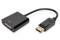 ASSMANN - DisplayPort-Adapter - DisplayPort (M) bis DVI-D (W) - 15 cm - geformt - Schwarz