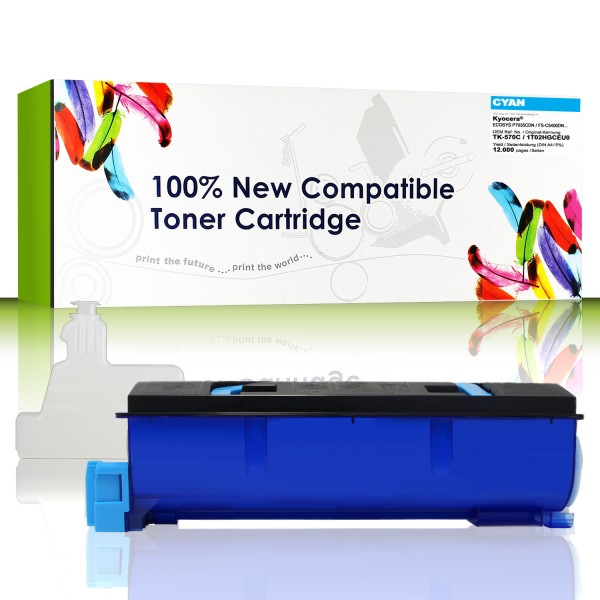 Cartridgeweb Toner kompatibel zu Kyocera/Mita cyan 1T02HGCEU0 TK570C 12.000 Seiten