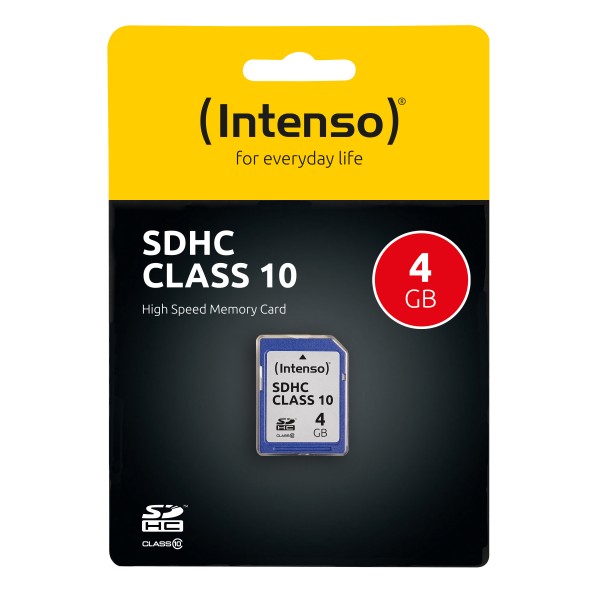 Intenso Class 10 - Flash-Speicherkarte - 4 GB - Class 10 - SDHC