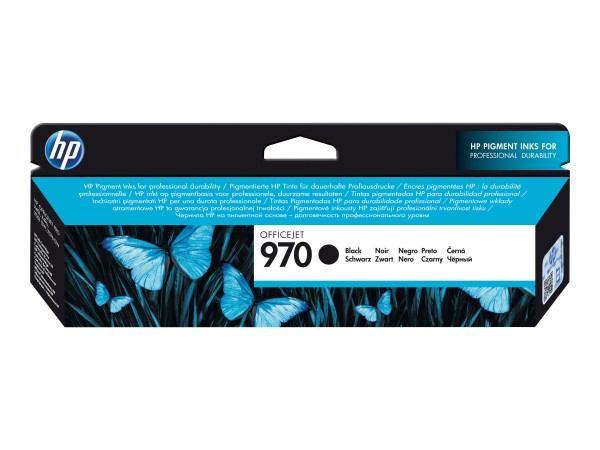 HP 970 - Schwarz - Original - Tintenpatrone - für Officejet Pro X451dn, X451dw, X476dn MFP, X476dw MFP, X551dw, X576dw MFP